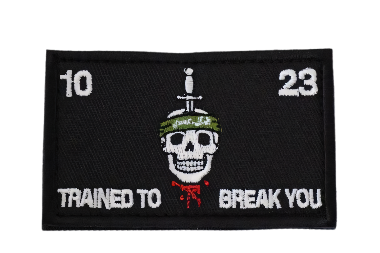 ISRFRWD Trained to Break You Rectangle Morale Patch