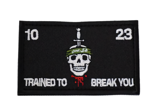 ISRFRWD Trained to Break You Rectangle Morale Patch